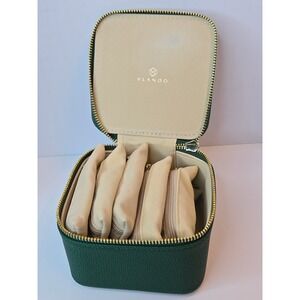 Vlando Jewelry Travel Case Travel Jewelry Organizer Clear Velvet Jewelry Bags